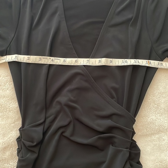 Jennifer Lopez black ruched Dress size XS - Picture 7 of 12